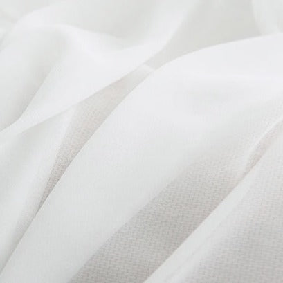 Cortina Visillo Blanco Tela Ligera