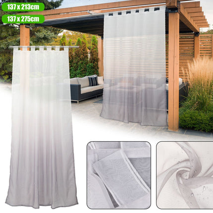 Visillo de exterior con efecto degradado.