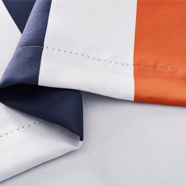 Cortina corta opaca a rayas