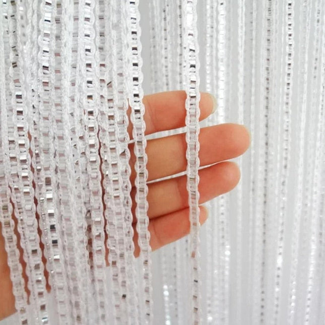 Visillo moderno con rayas verticales