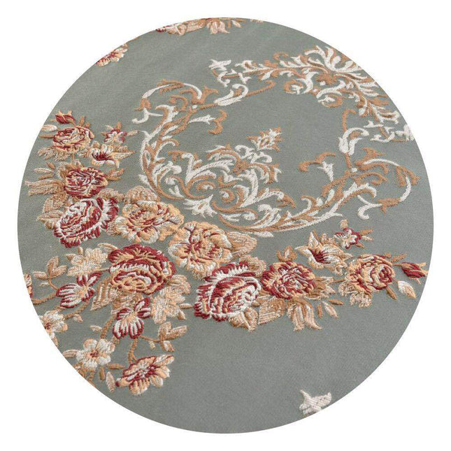 Cortina Opaca Jacquard Floral Clásica