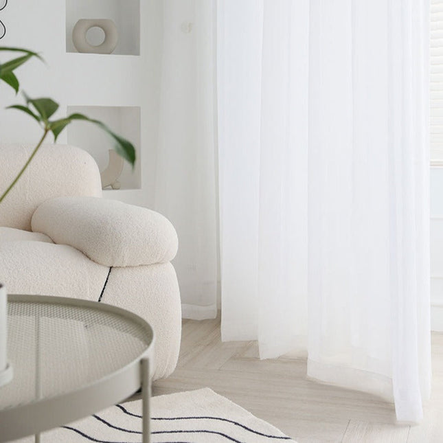 Visillo Blanco para Salón Moderno