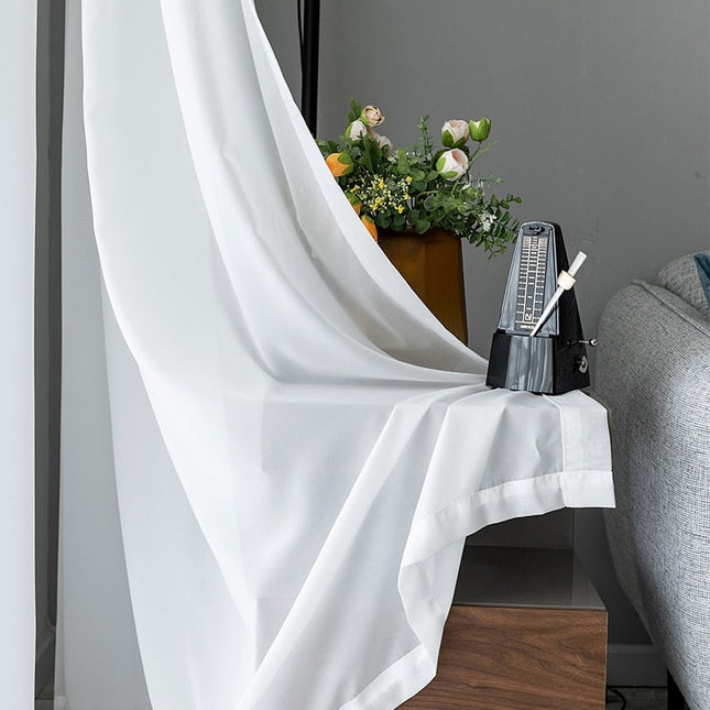 Visillo de gasa para salón moderno
