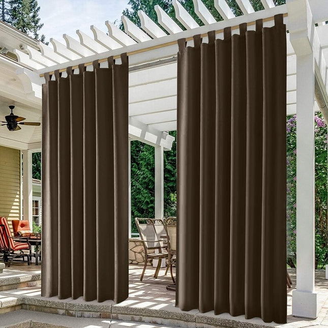 Cortina exterior opaca para patio terraza