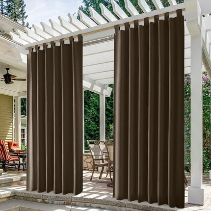 Cortina exterior opaca para patio terraza
