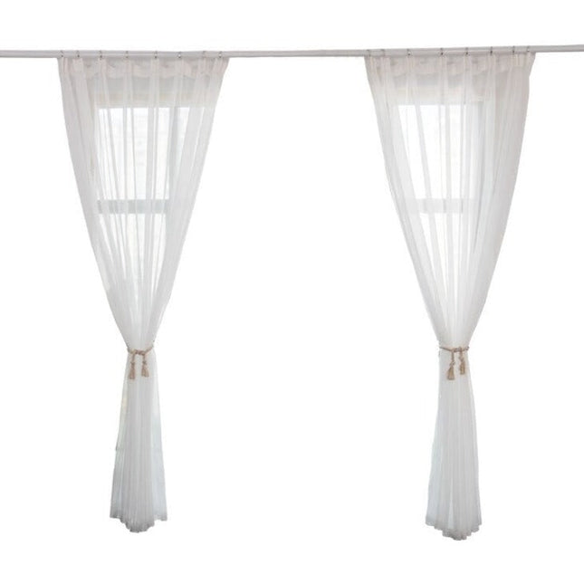 Visillo brillante con hilos de lúrex