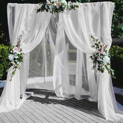 Visillo blanco para arcos de boda