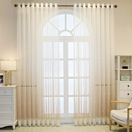 Visillo Translúcido Elegante con Flecos