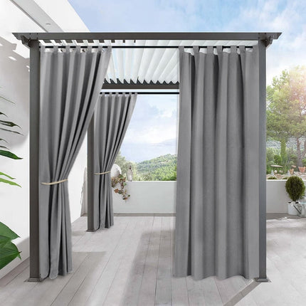 Cortina de jardín para pérgola opaca