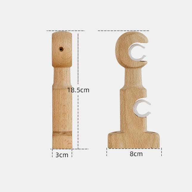 Barra de cortina imitación madera