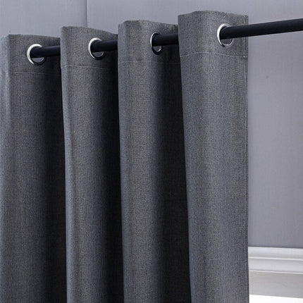 Cortina Opaca Lisa Gris Antracita