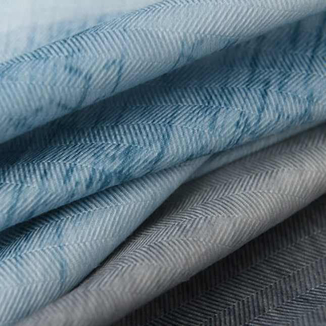 Cortina de tejido espiga efecto degradado