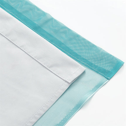 Cortina opaca doble con visillo degradado