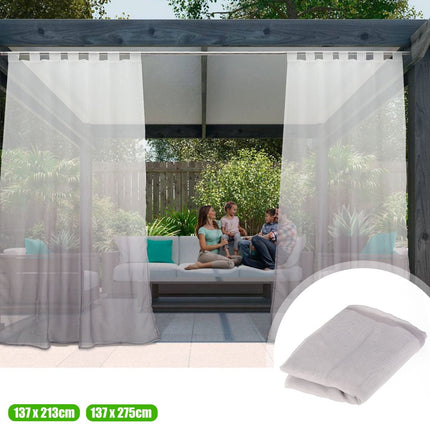 Visillo de exterior con efecto degradado.