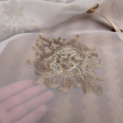 Visillo Plegable Bordado para Salón