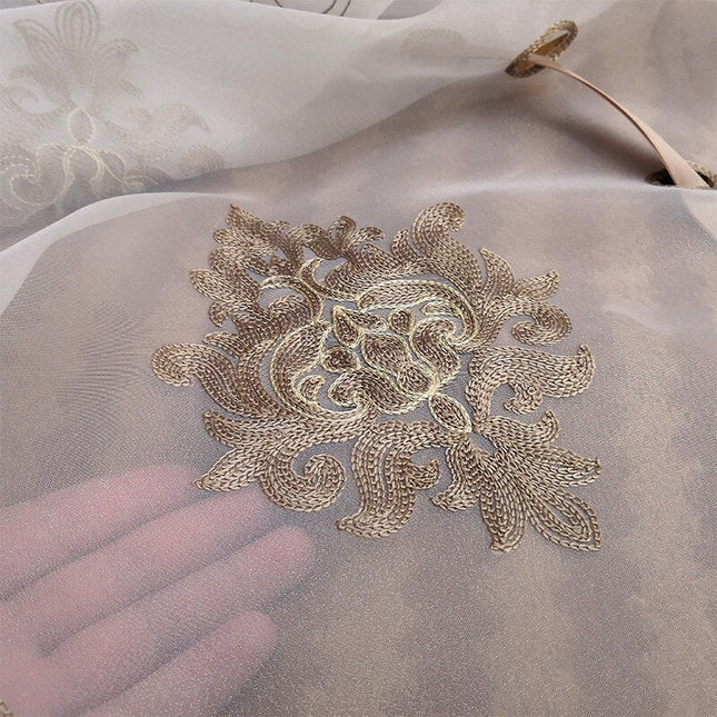 Visillo Plegable Bordado para Salón