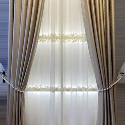 Cortina Opaca Decorativa con Hilo Brillante