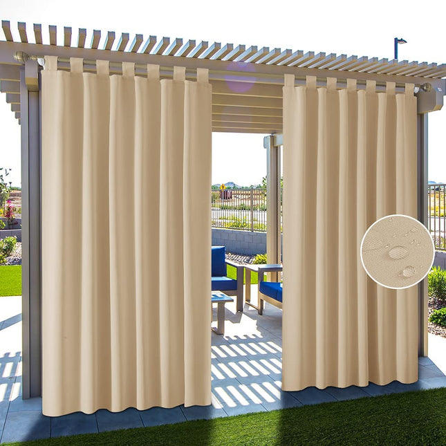 Cortina de exterior para terraza coral