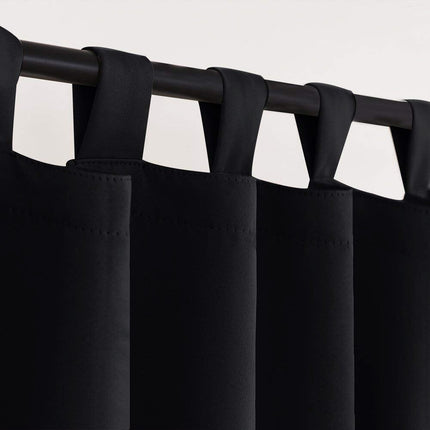 Cortina de exterior negra impermeable