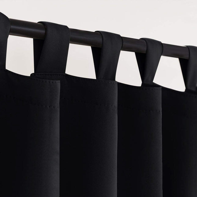 Cortina de exterior negra impermeable