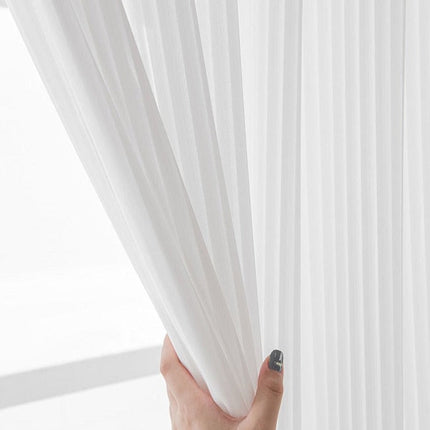 Visillo ligero con trabillas de velcro