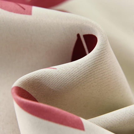 Cortina opaca estampada con hojas otoñales