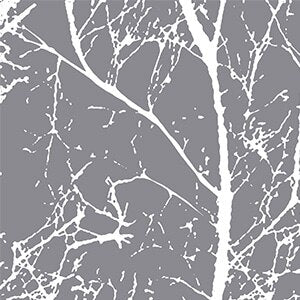 Cortina exterior con estampado de ramas