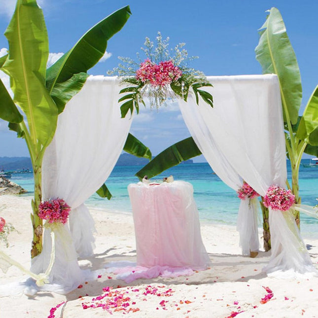 Visillo blanco para arcos de boda