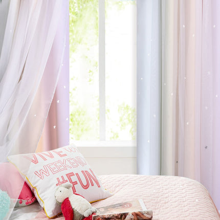 Visillo de exterior con pequeñas estrellas