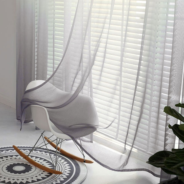 Visillo de exterior con efecto degradado.