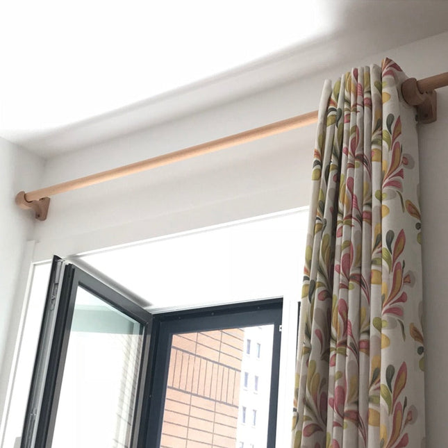 Barra de cortina imitación madera