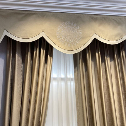 Cortina Opaca Decorativa con Hilo Brillante