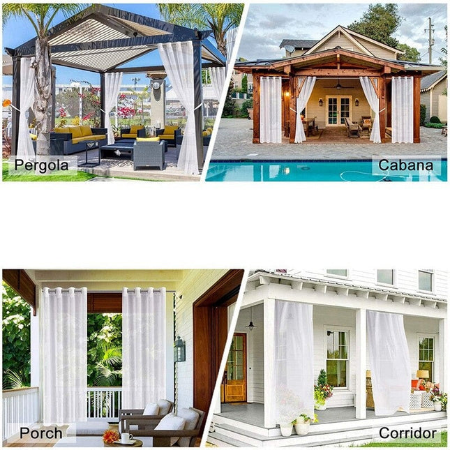 Visillo de Exterior Blanco Translúcido