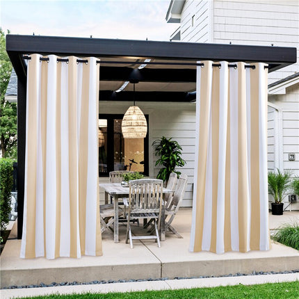 Cortina de Exterior a Rayas Impermeable