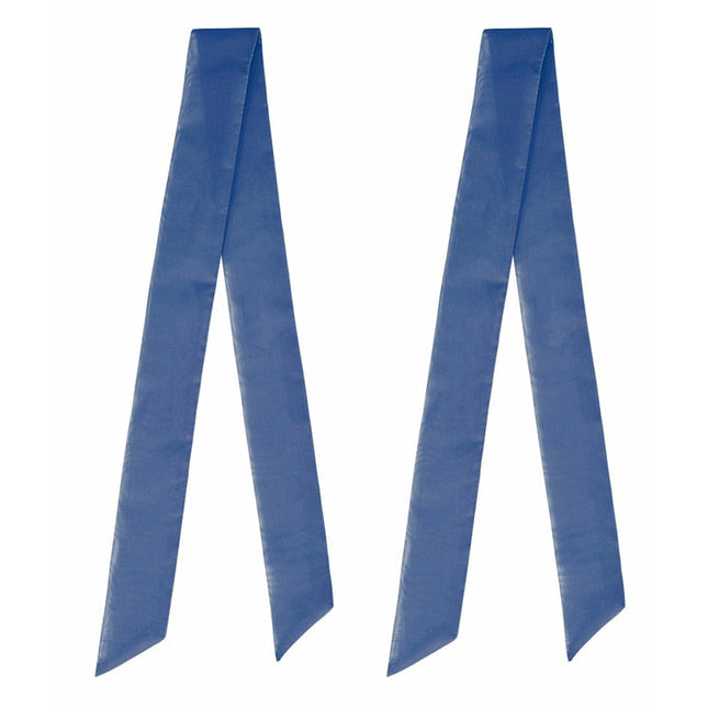 Cortina de cocina con ojales azules