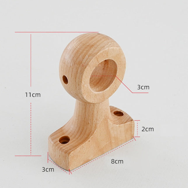 Barra de cortina imitación madera