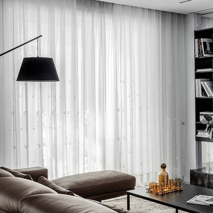 Visillo Translúcido Elegante con Flecos