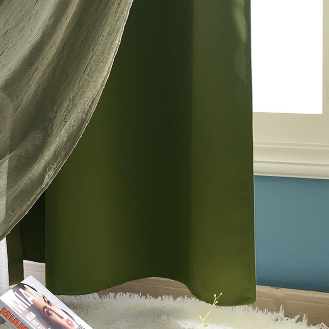 Cortina de doble capa para salón.