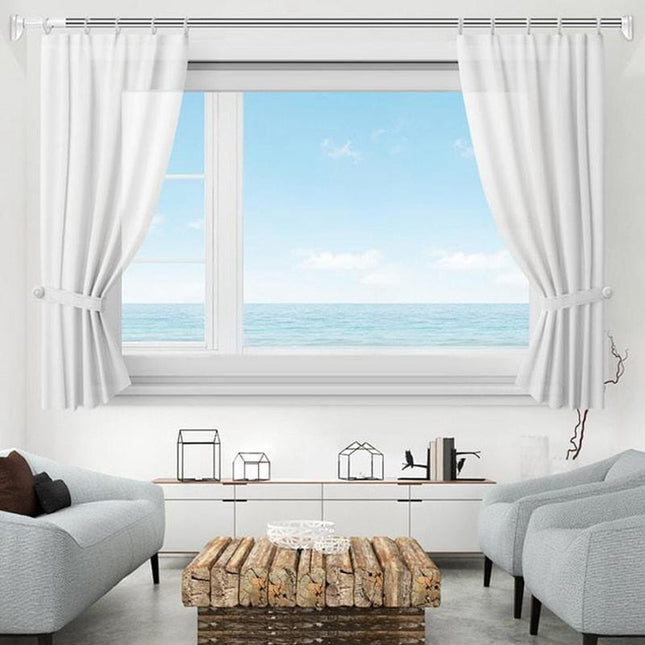 Barra de cortina extensible sin taladro