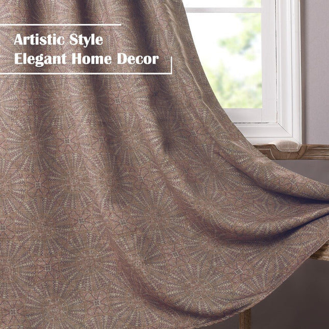 Cortina opaca con estampado mandala