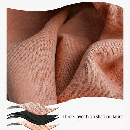 Cortina adhesiva con velcro color melocotón