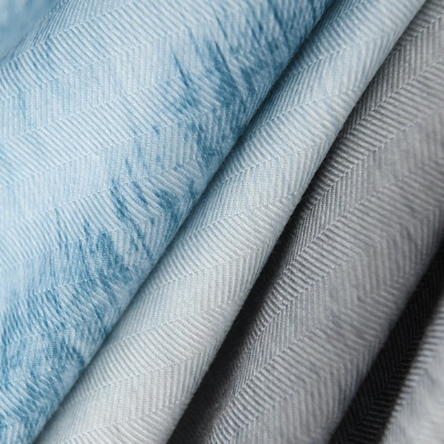 Cortina de tejido espiga efecto degradado