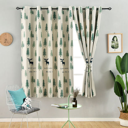 Cortina Opaca Infantil Estampado Bosque