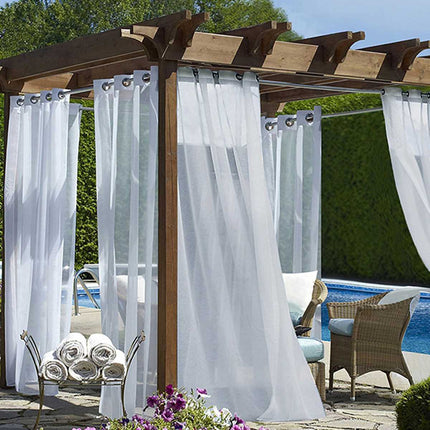 Visillo Translúcido Liso Blanco Salón