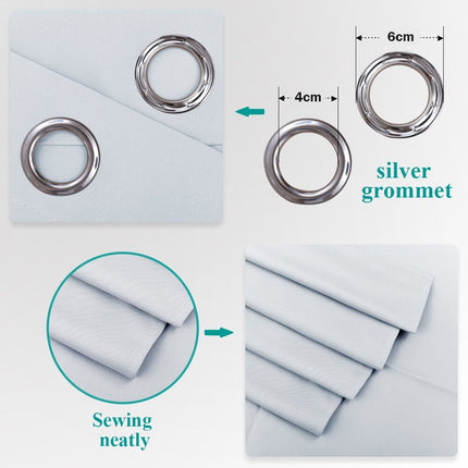 Cortina opaca aislante de luz