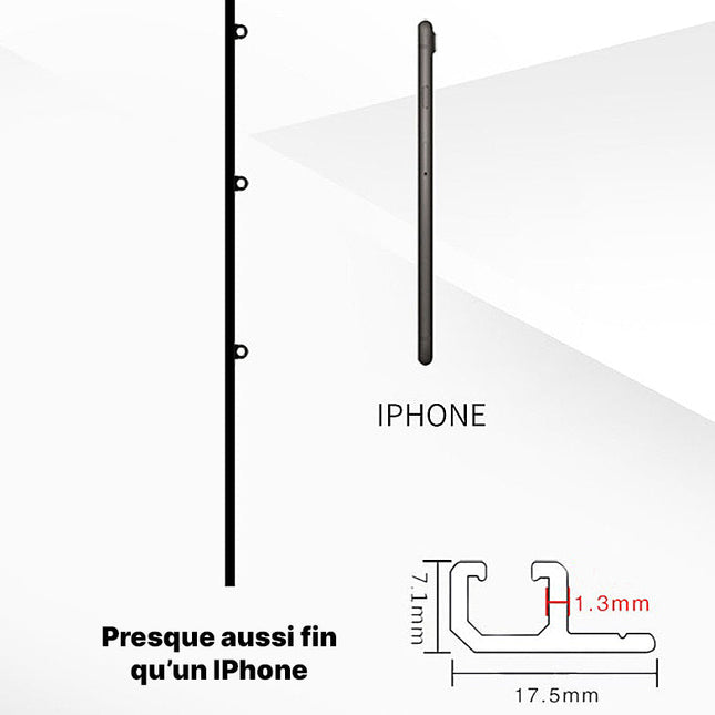 Riel de Aluminio para Techo