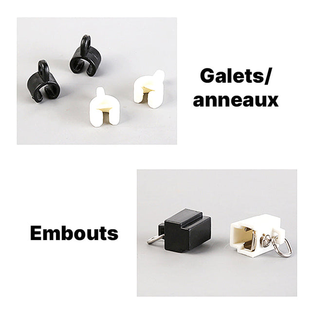 Riel de Cortina Flexible Moldeable