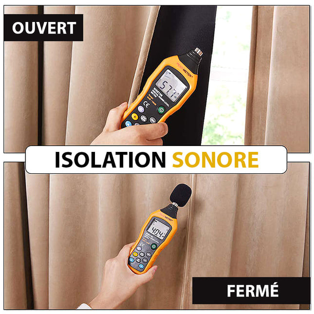 Cortina opaca de terciopelo beige