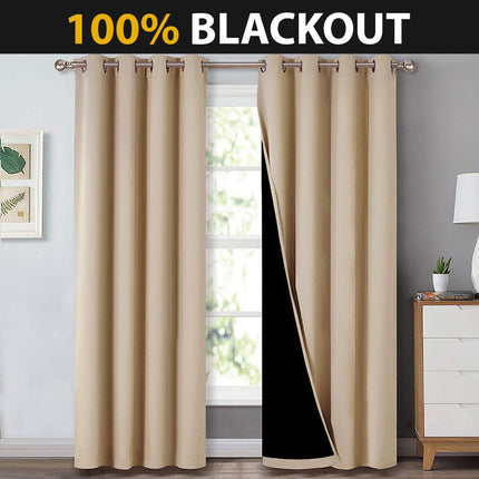 Cortina Térmica Opaca Color Beige