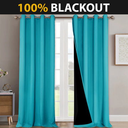 Cortina Acústica Opaca Color Turquesa